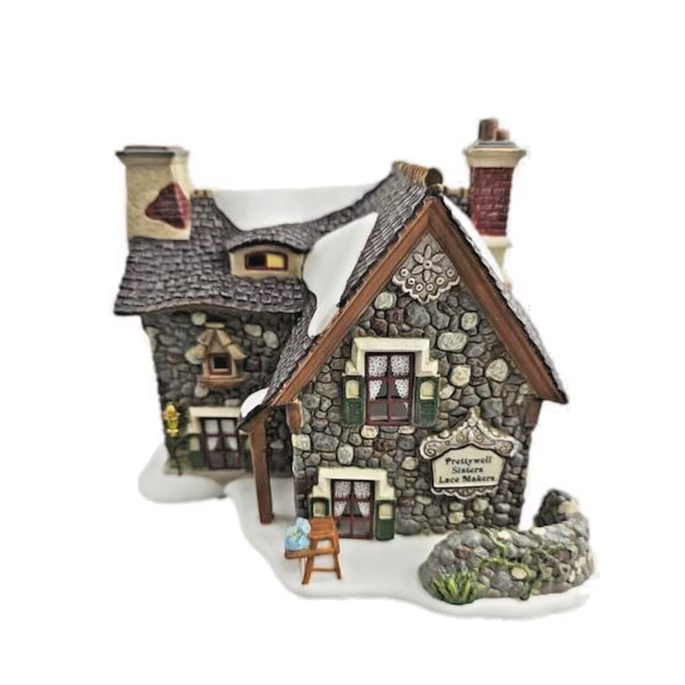 Department 56 Dickens' Village PRETTYWELL Sisters Lace Makers 58757 W/Box